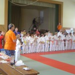 Siegerehrung, im Hintergrund die Gornauer Mannschaft